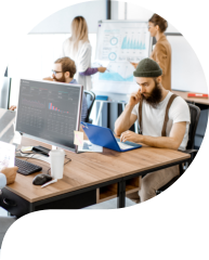people working in the office